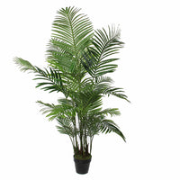 Künstliche Areca-Palme inkl. Runder Ziertopf, Kunststoff