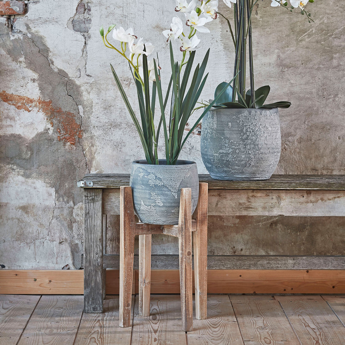 Mica Decorations Pflanzenstand Ascot braun