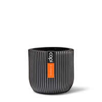 Capi Blumentopf Nature rund schwarz - Innentopf