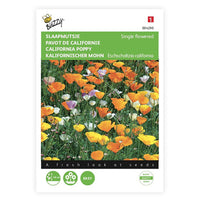 Goldmohn Eschscholzia californica 7 m² - Blumensamen Gelb-Orange-Weiß