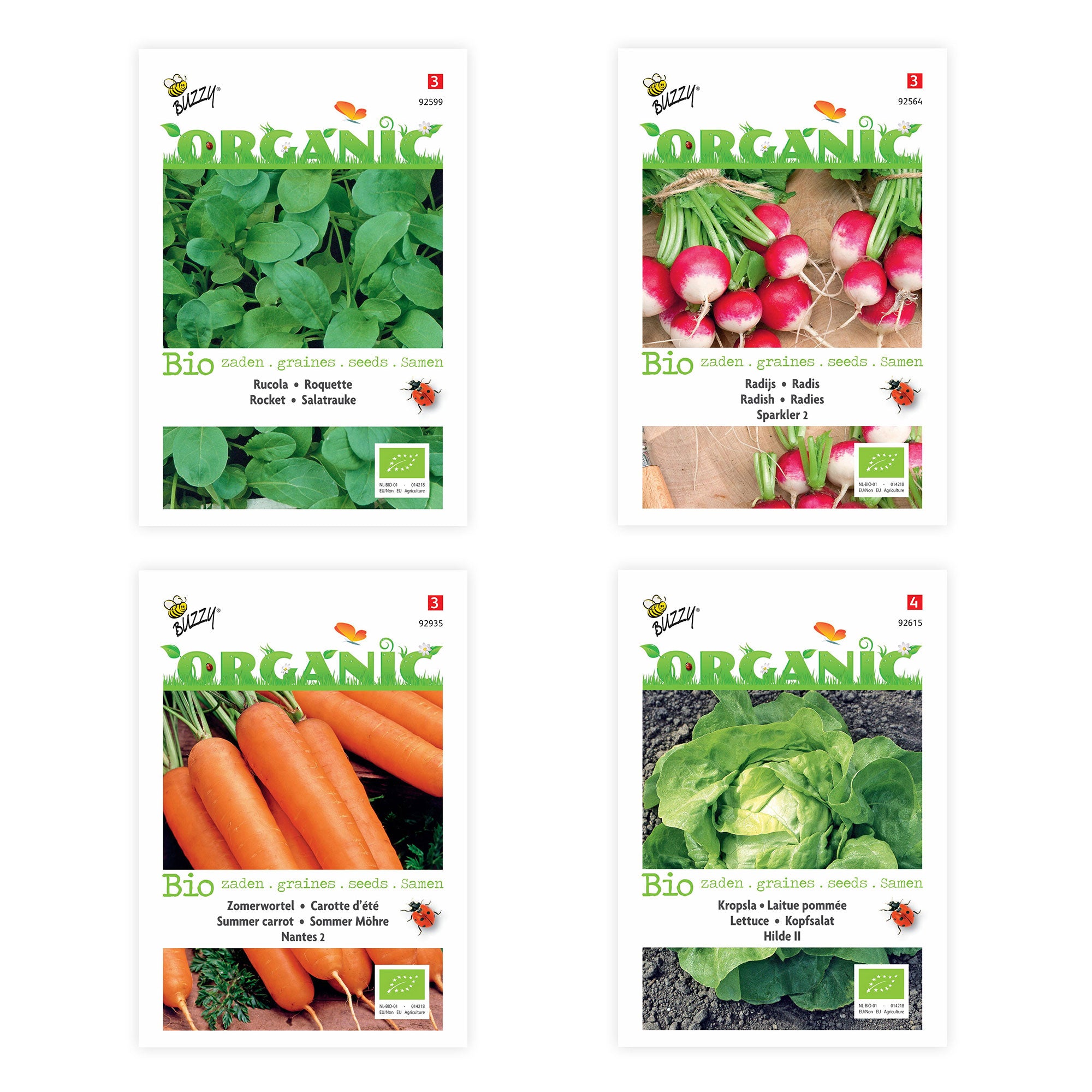Starterpaket für einen Gemüsegarten 'Bequemes Beet' Biologisch