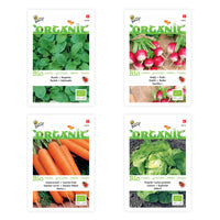 Starterpaket für einen Gemüsegarten 'Bequemes Beet' - Biologisch - Gemüsesamen
