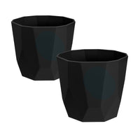 2x Elho Blumentopf B. for rock rund schwarz - Innentopf