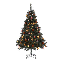 Künstlicher Weihnachtsbaum Black Box Trees 'Fynn' inkl. Ornamente und LED-Beleuchtung