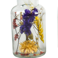 3x Trockenblumen – Mischung in Korkenflasche